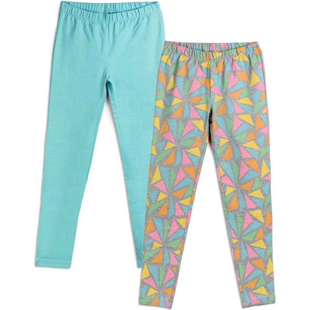 mightly Girls Big Kids 2 pack, Organic Cotton Reinforced Knee Tapered Skinny ...